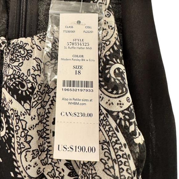 White House black market sleeveless high neck flowy dress. #NWT–size18. - Picture 3 of 5